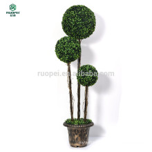 120cm 150cm 3 pcs artificial boxwood topiary ball tree with pot